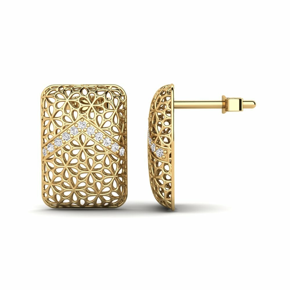 Moissanite Boucle d'oreille femme Daiquiri