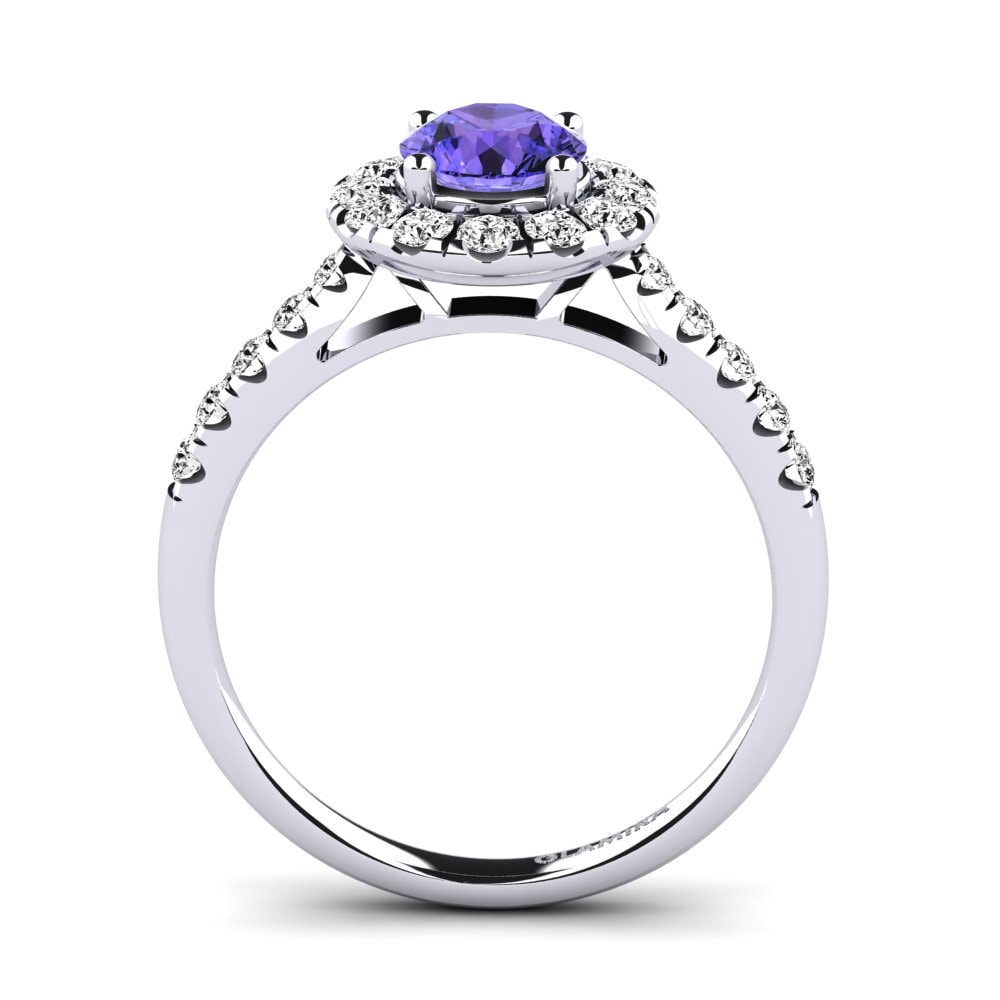 Tanzanite Engagement Ring Daisy