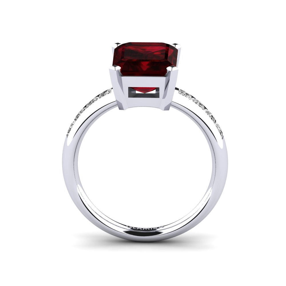 Granate Anillo de compromiso Dalinda