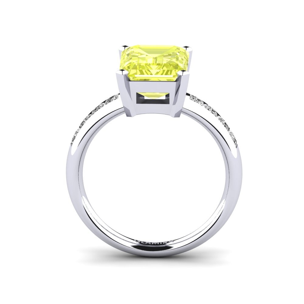 Lemon Quartz Engagement Ring Dalinda