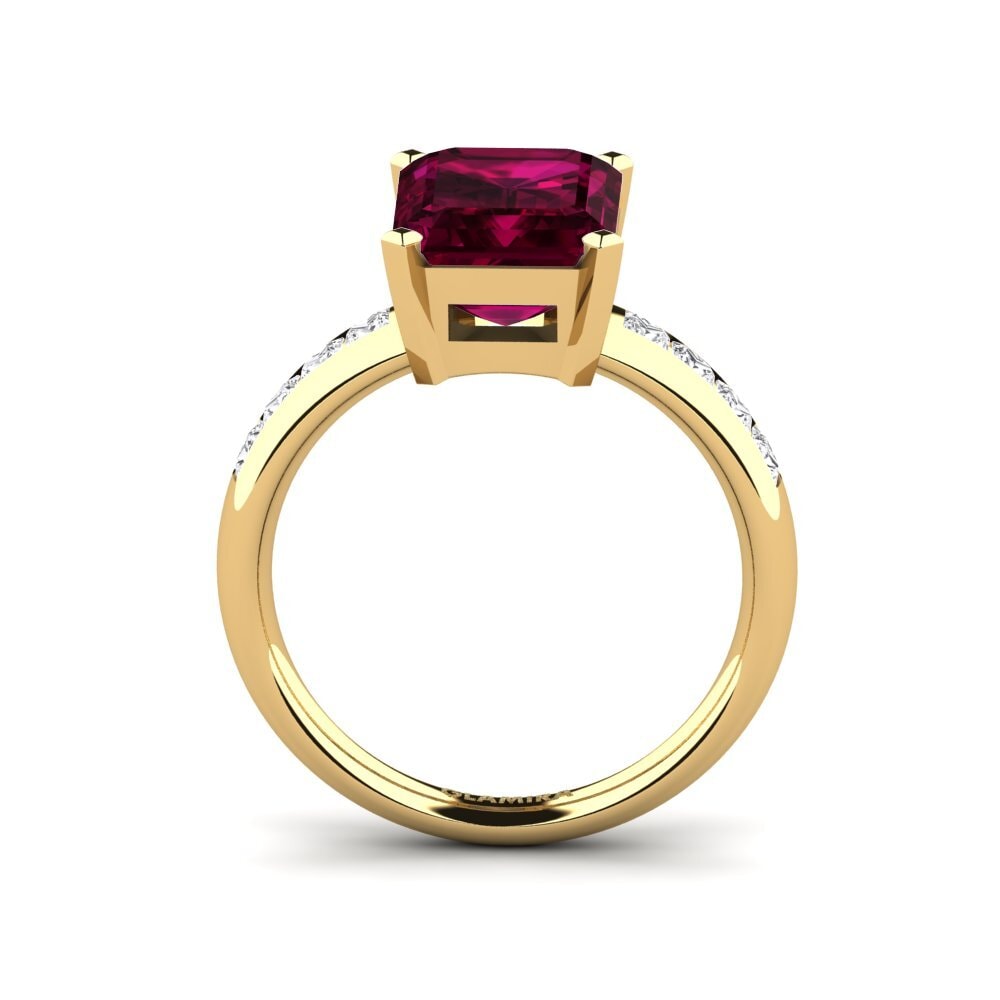 Rhodolite Garnet Engagement Ring Dalinda