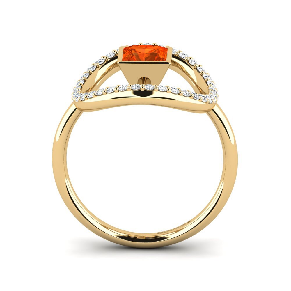 Fire Opal Ring Dama