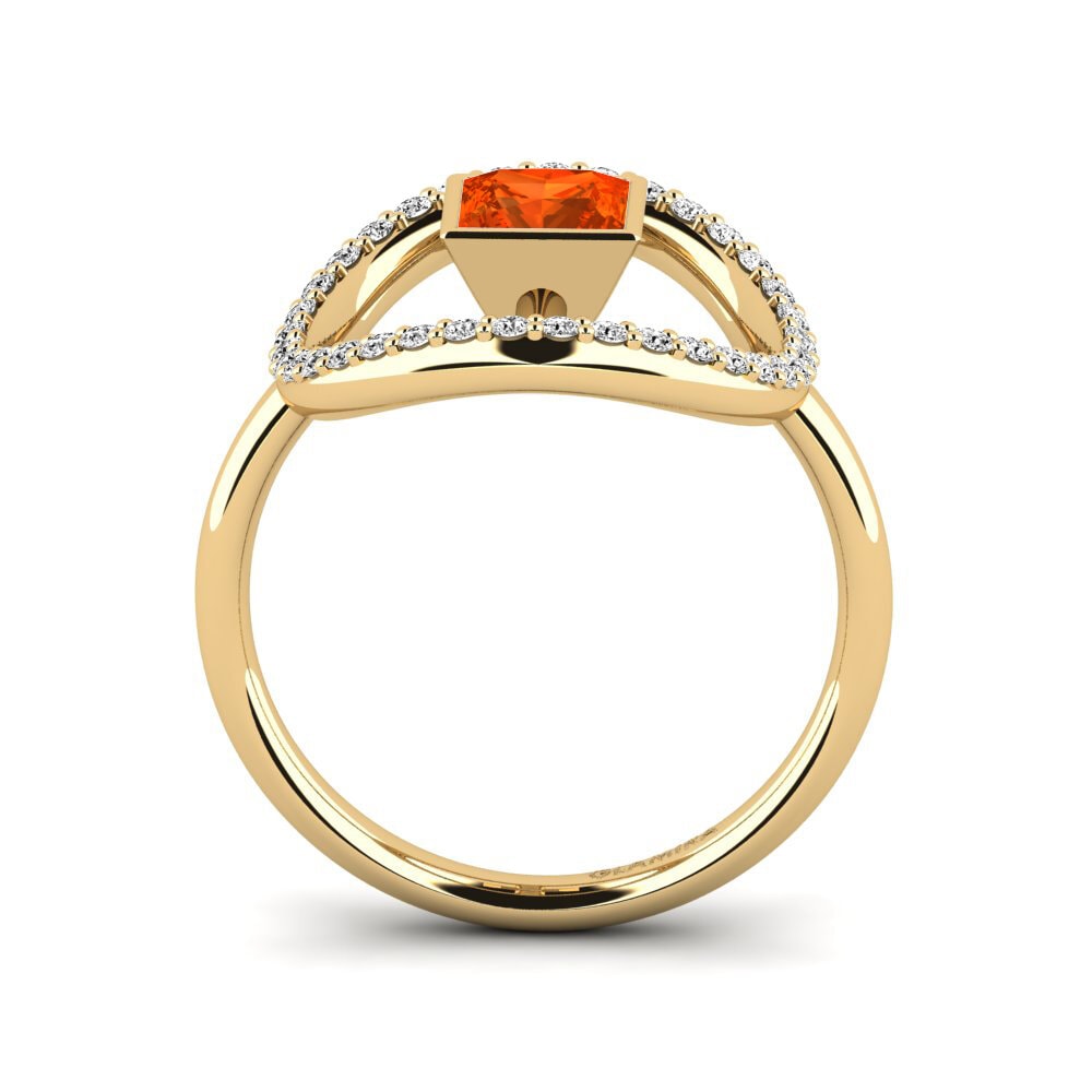 Ópalo Fuego Anillo Dama