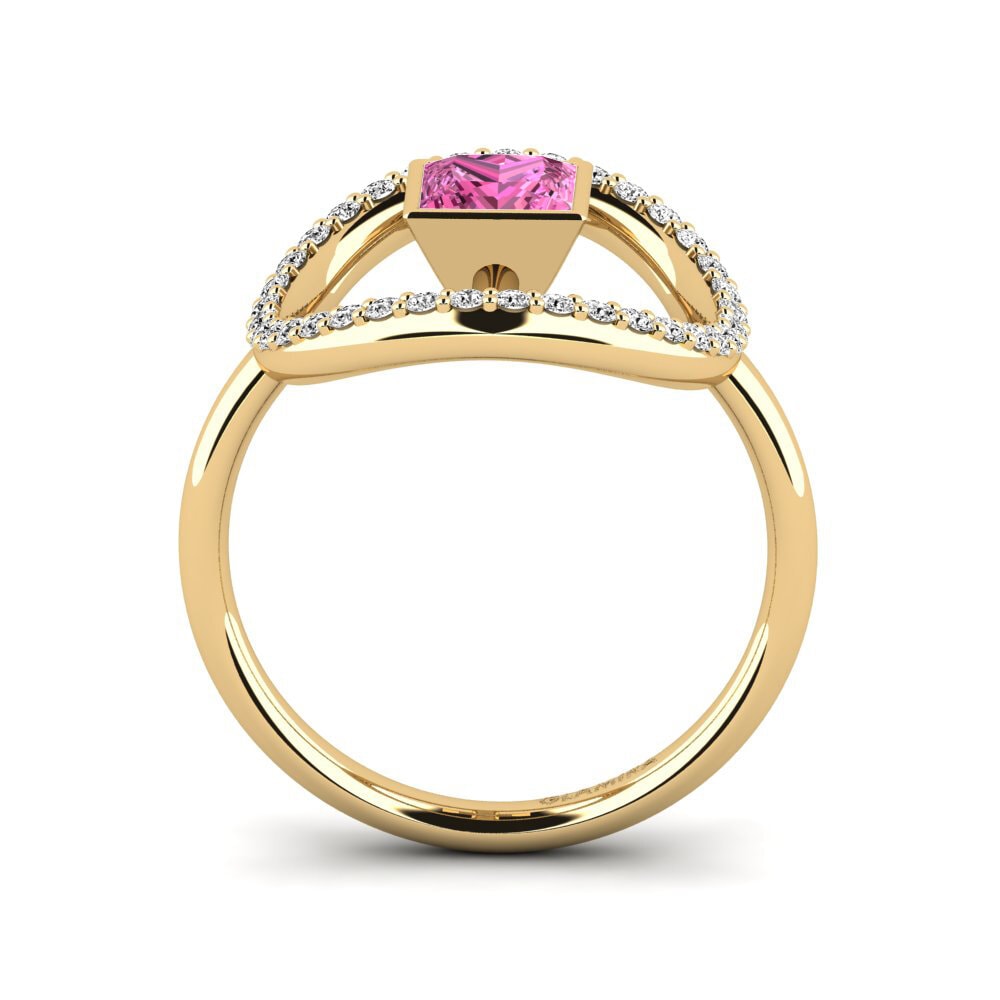 Pink Topaz Ring Dama