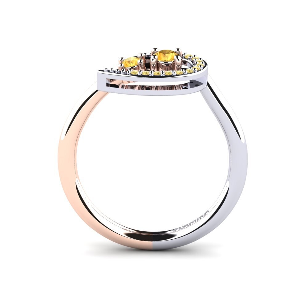 14k Rose & White Gold Ring Damacia