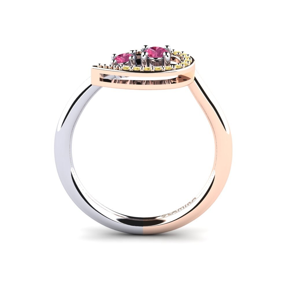 14k White & Rose Gold Ring Damacia