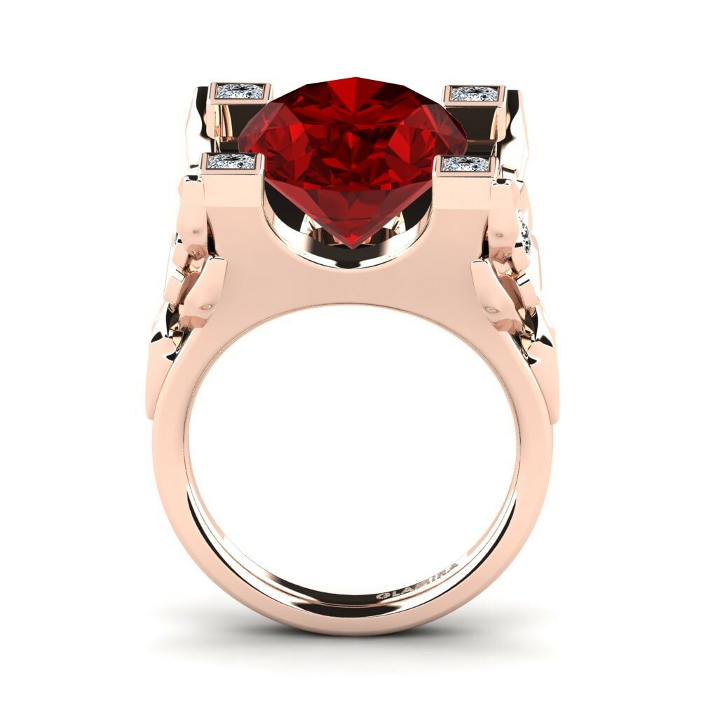 Rubis (créé en laboratoire) Bague Danelle