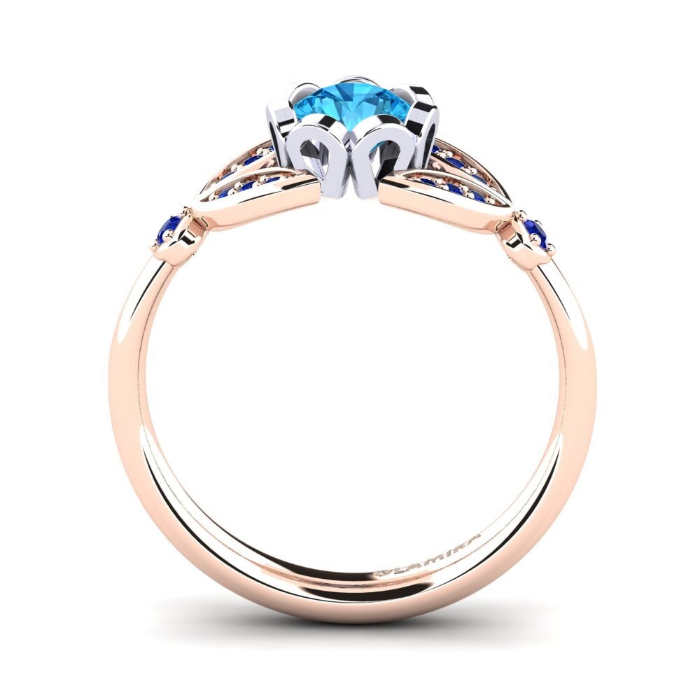 14k Rose & White Gold Ring Danika