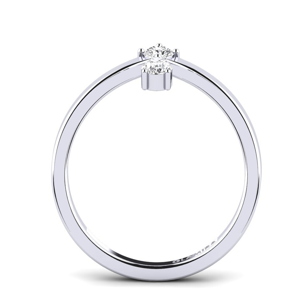 White sapphire Ring Danita