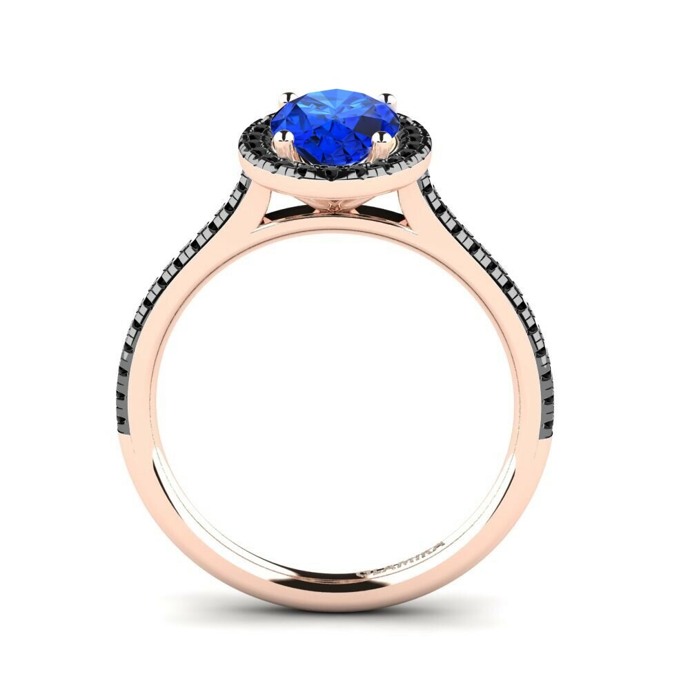 Sapphire (Lab Created) Engagement Ring Dannielle 1.09 crt