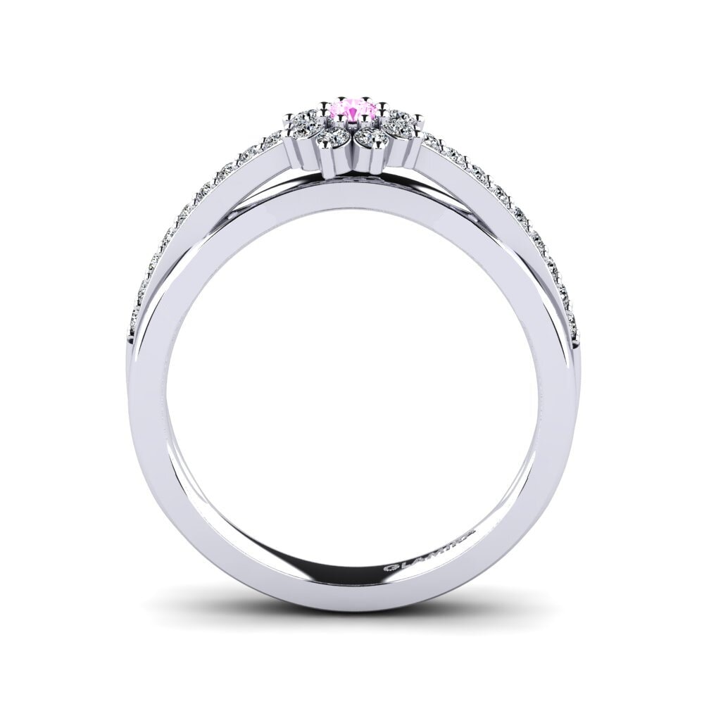 Zafiro Rosado Anillo de Mujer Dansome