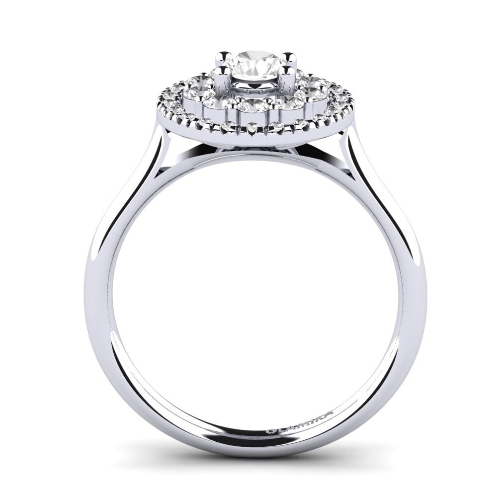 White sapphire Engagement Ring Dante