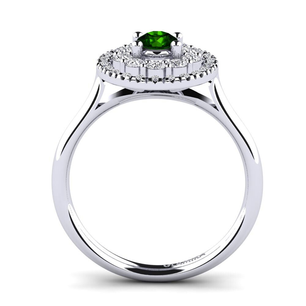 Green Tourmaline Engagement Ring Dante