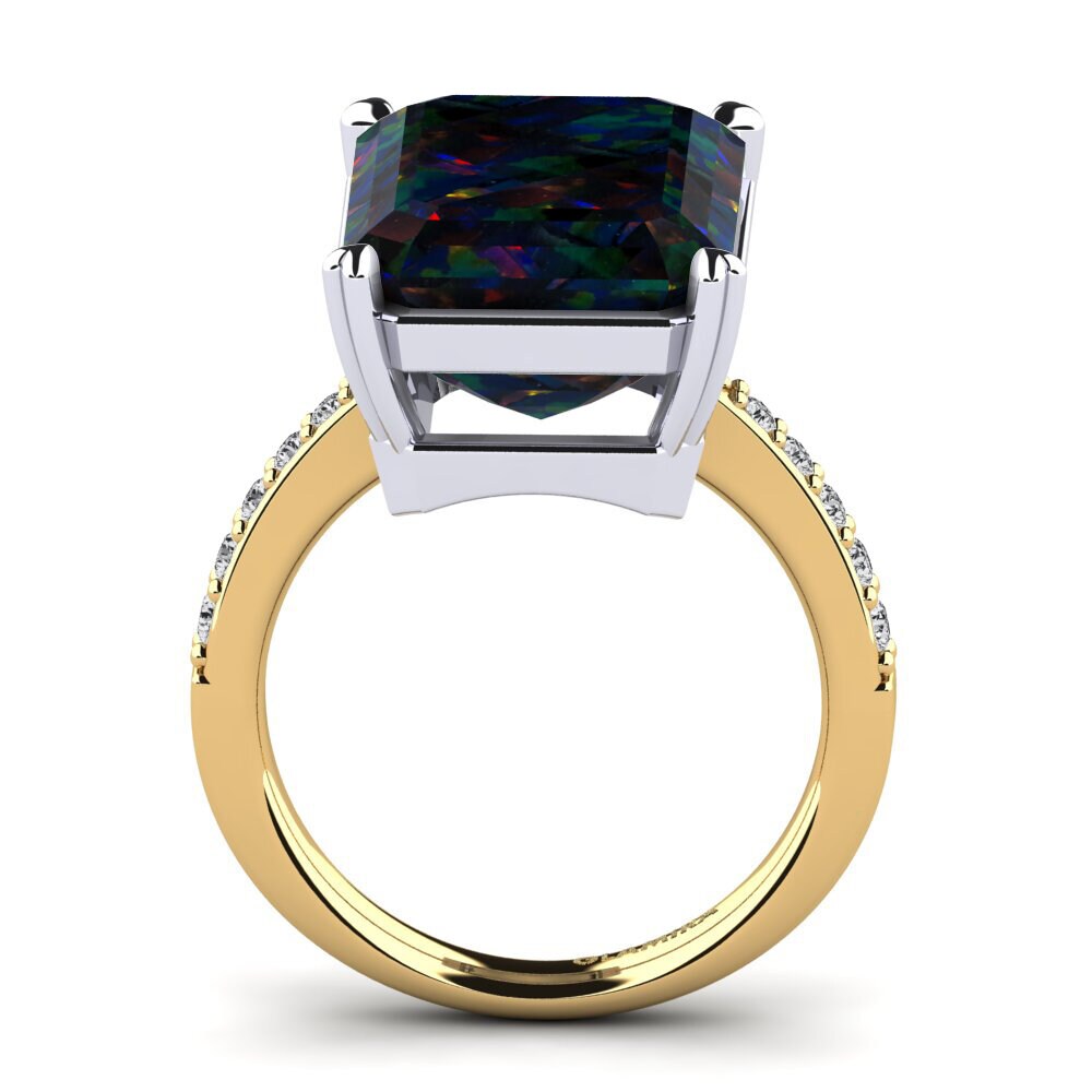 18k Oro Amarillo/Blanco Anillo Darcie
