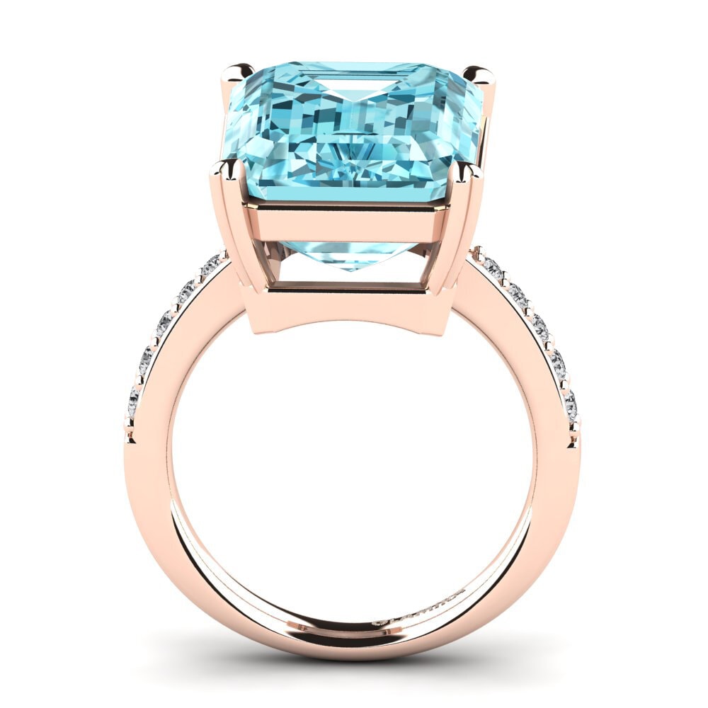 18k Oro Rosa Anillo Darcie