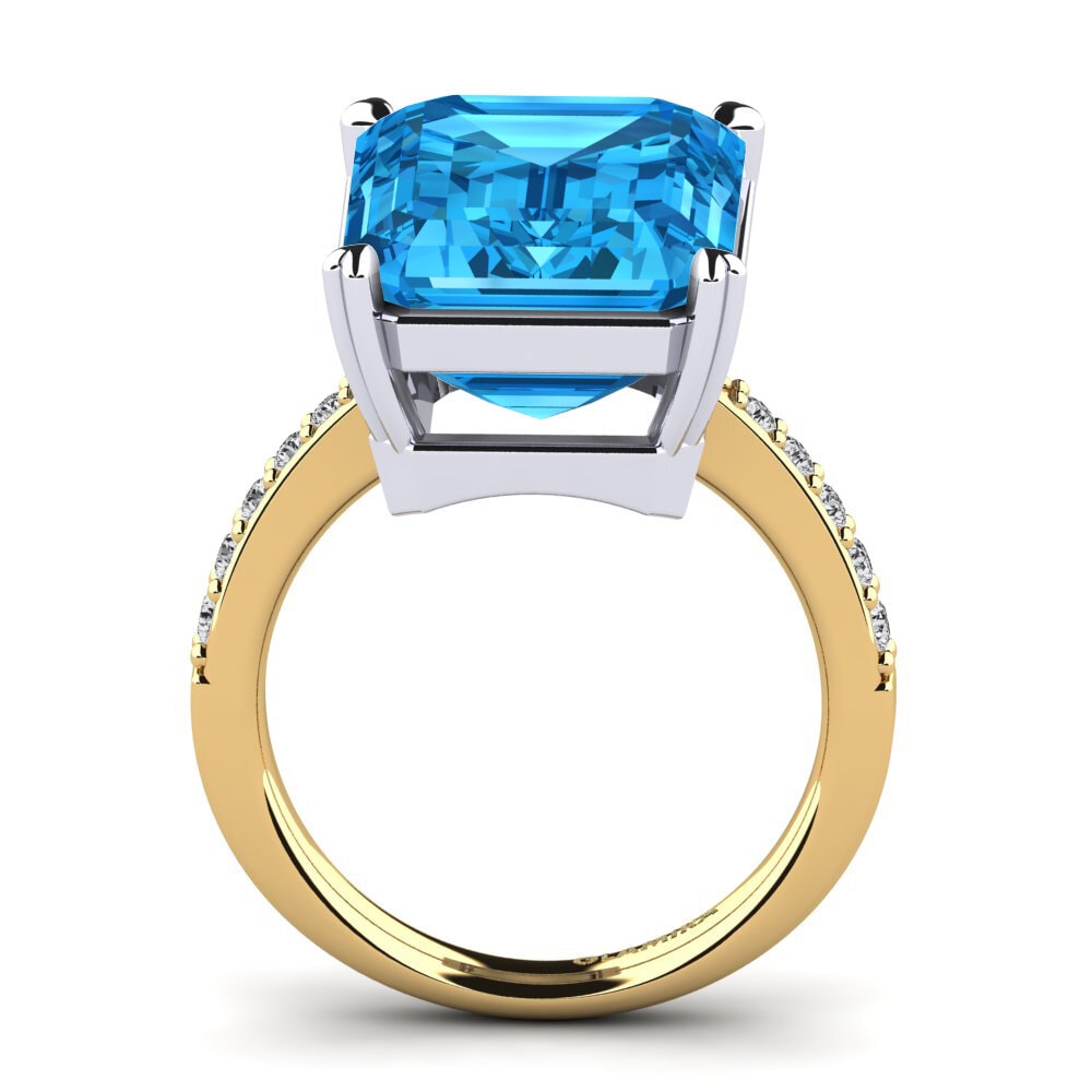 14ct Yellow / White Gold Ring Darcie