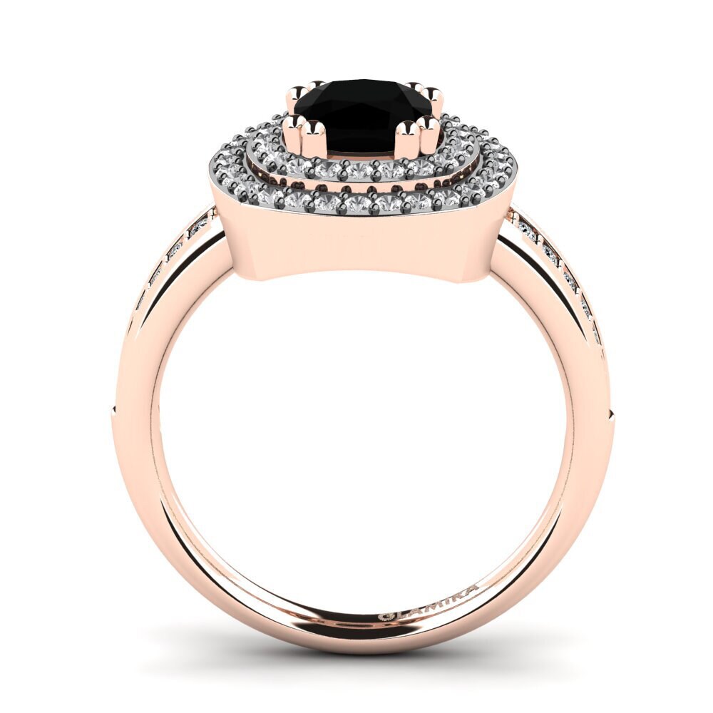 Black Onyx Engagement Ring Darline