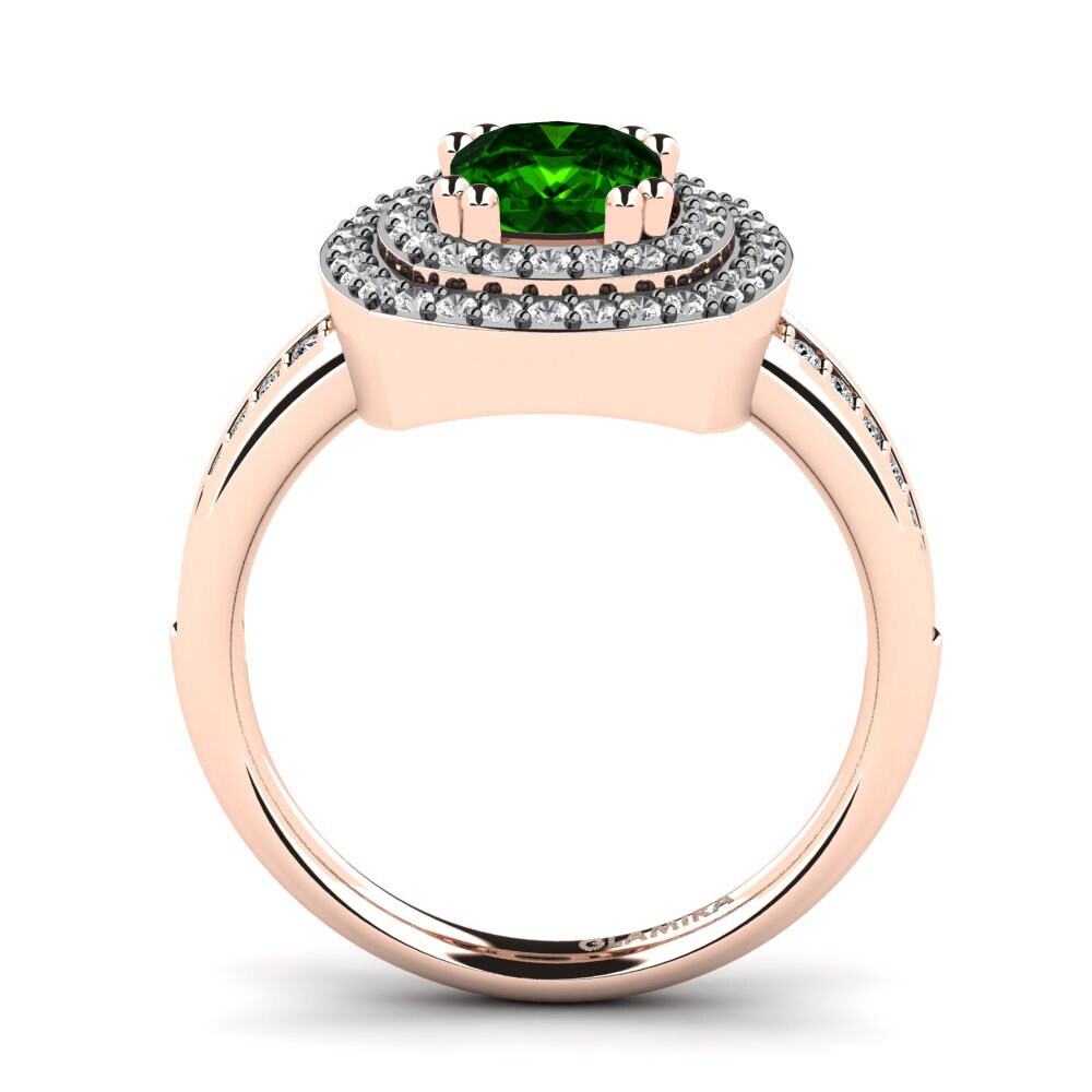 Green Tourmaline Engagement Ring Darline