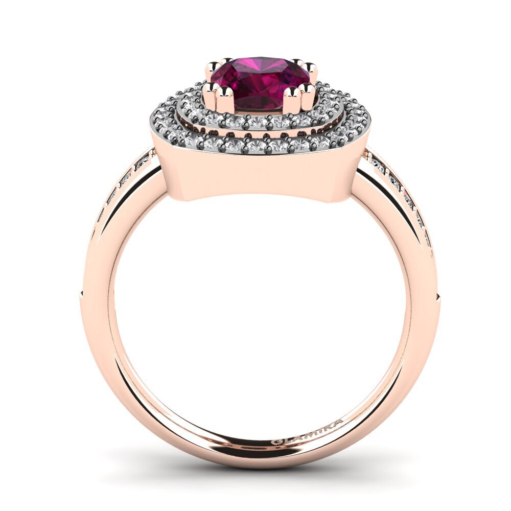 Rhodolite Garnet Engagement Ring Darline