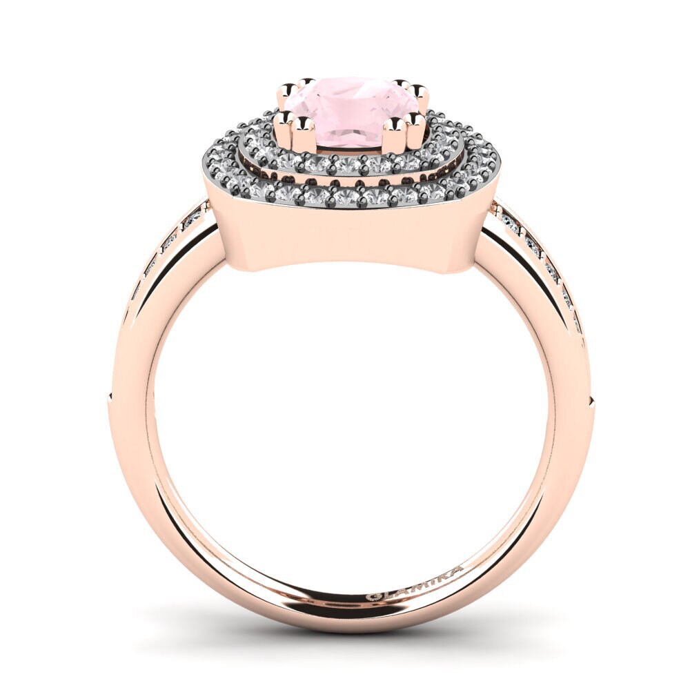 Rose Quartz Engagement Ring Darline