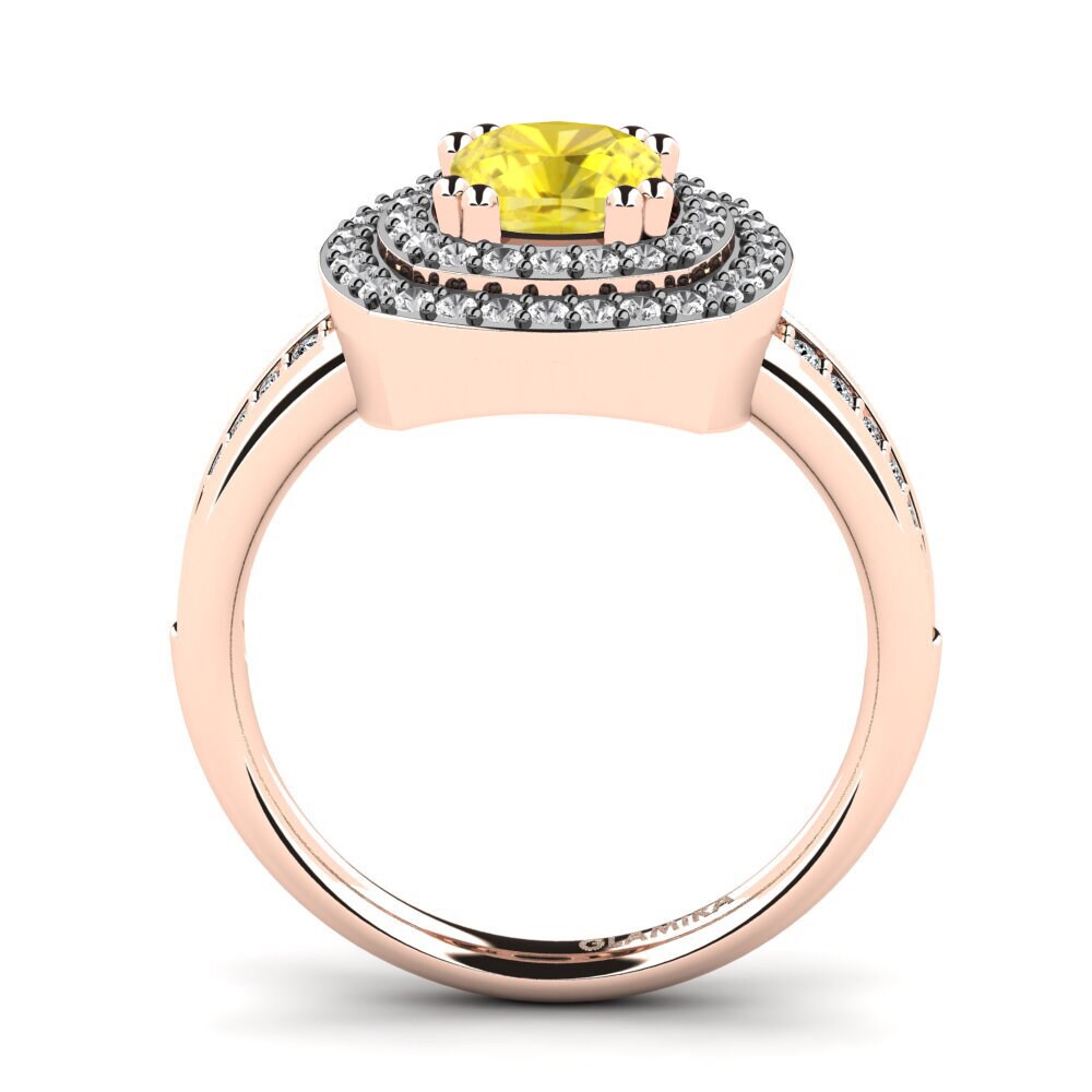 Yellow Sapphire Engagement Ring Darline