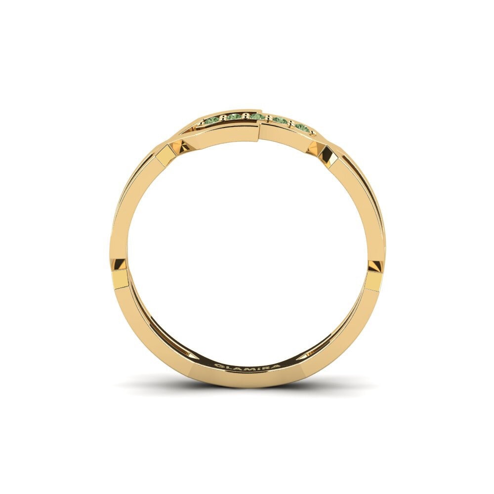Diamante Verde Anel Darwin