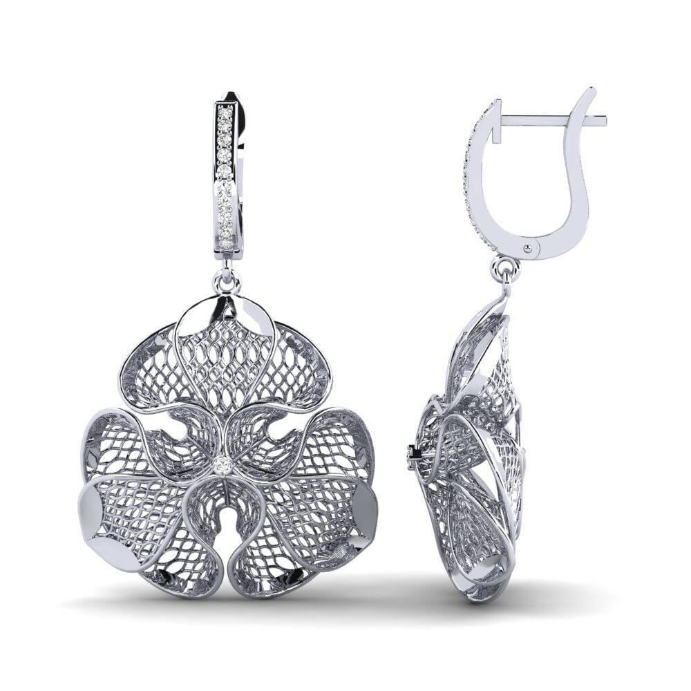 Moissanite Boucle d'oreille femme Dashaen