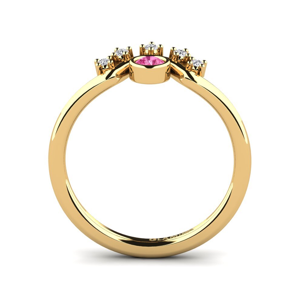 Pink Sapphire Engagement Ring Davisav