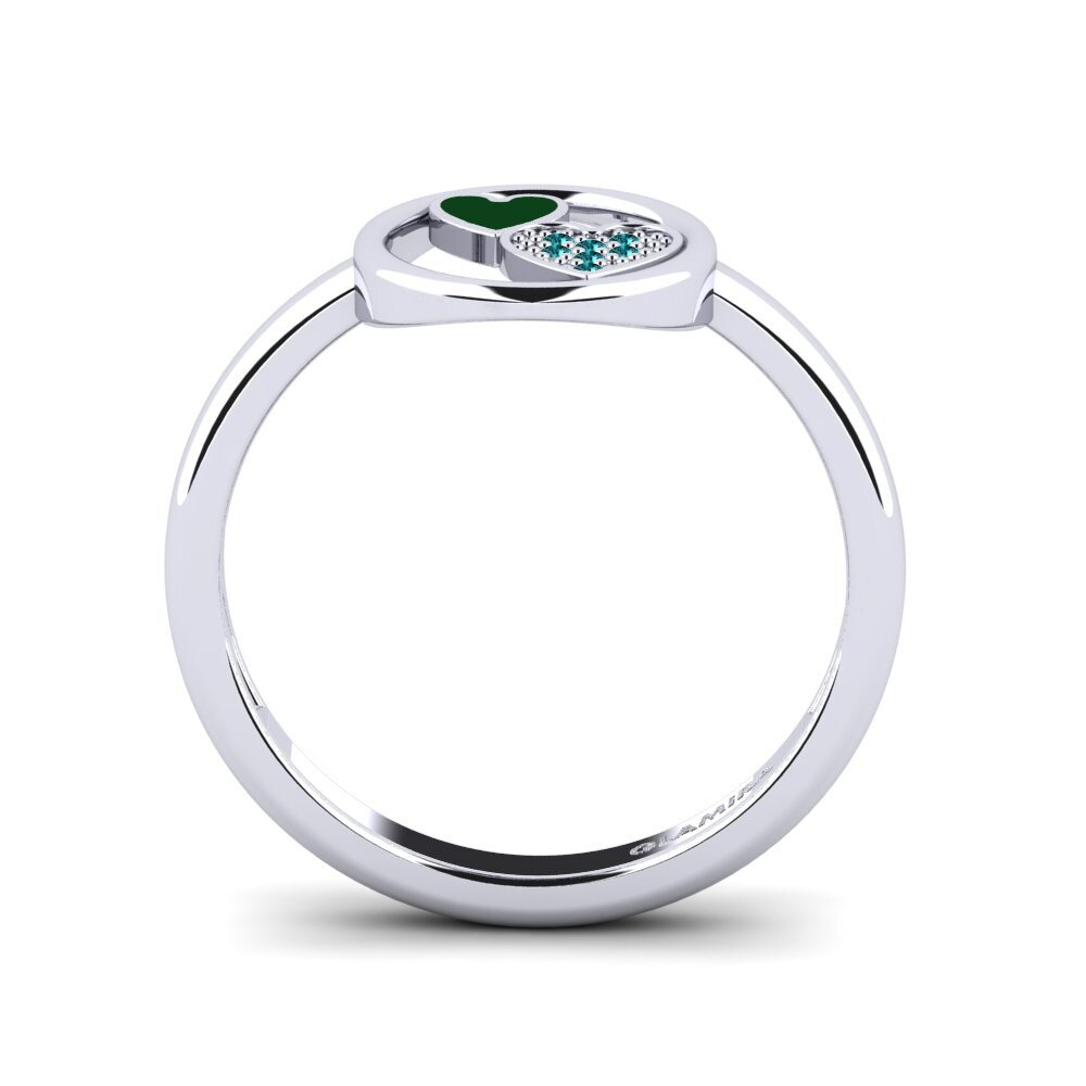 Diamante Azul Anel Decant