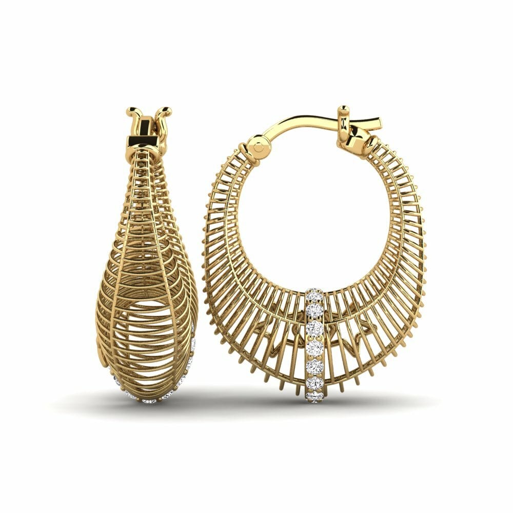 Moissanite Boucle d'oreille femme Dechainer