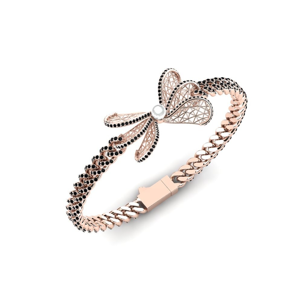Round Black Diamond Women's Bracelet Defterre