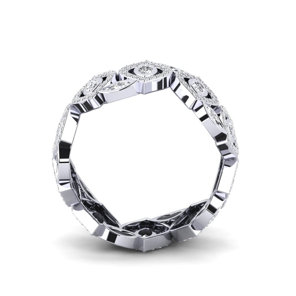 Diamante Produzido em Laboratório Anel Delamoir