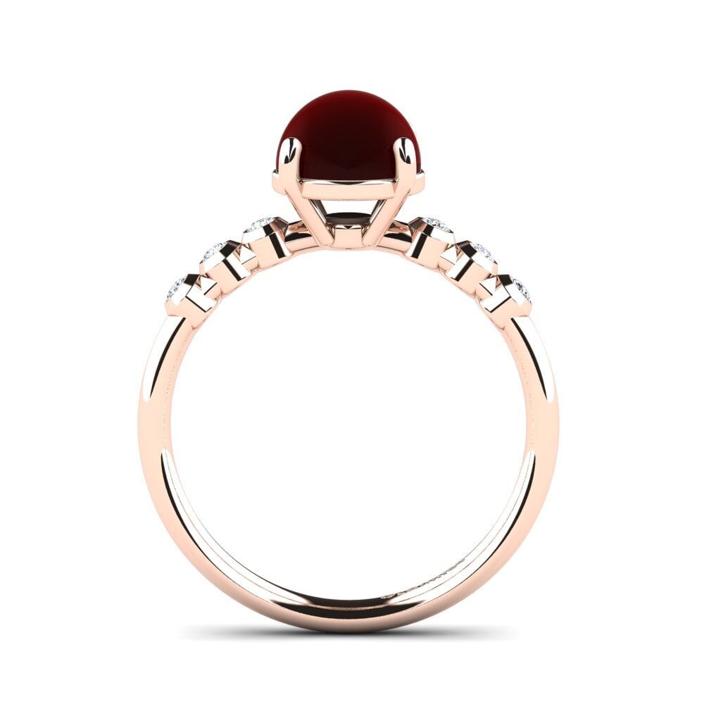 Cabochon Garnet Ring Delcine
