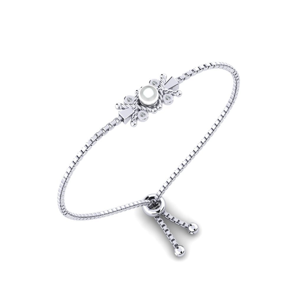 950 Platinum Zirconia Women's Bracelet Delicate