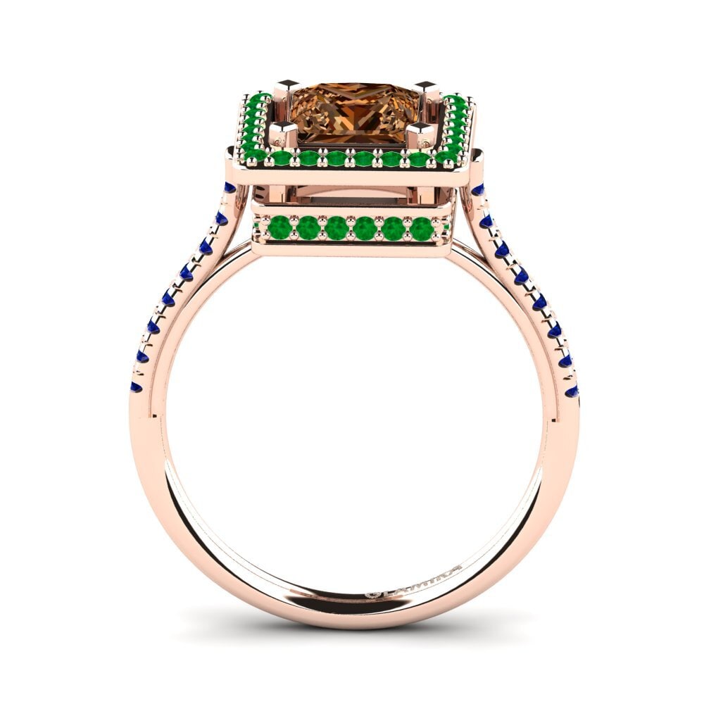 Brown Diamond Engagement Ring Delonne