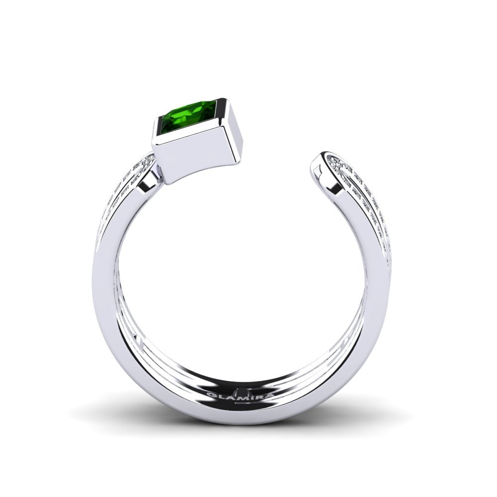 Turmalina verde Anillo Deloray