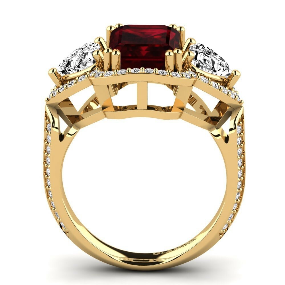 Granate Anillo de compromiso Demaura