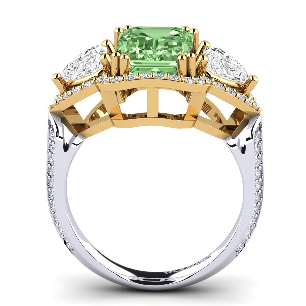 18ct Yellow / White Gold Engagement Ring Demaura