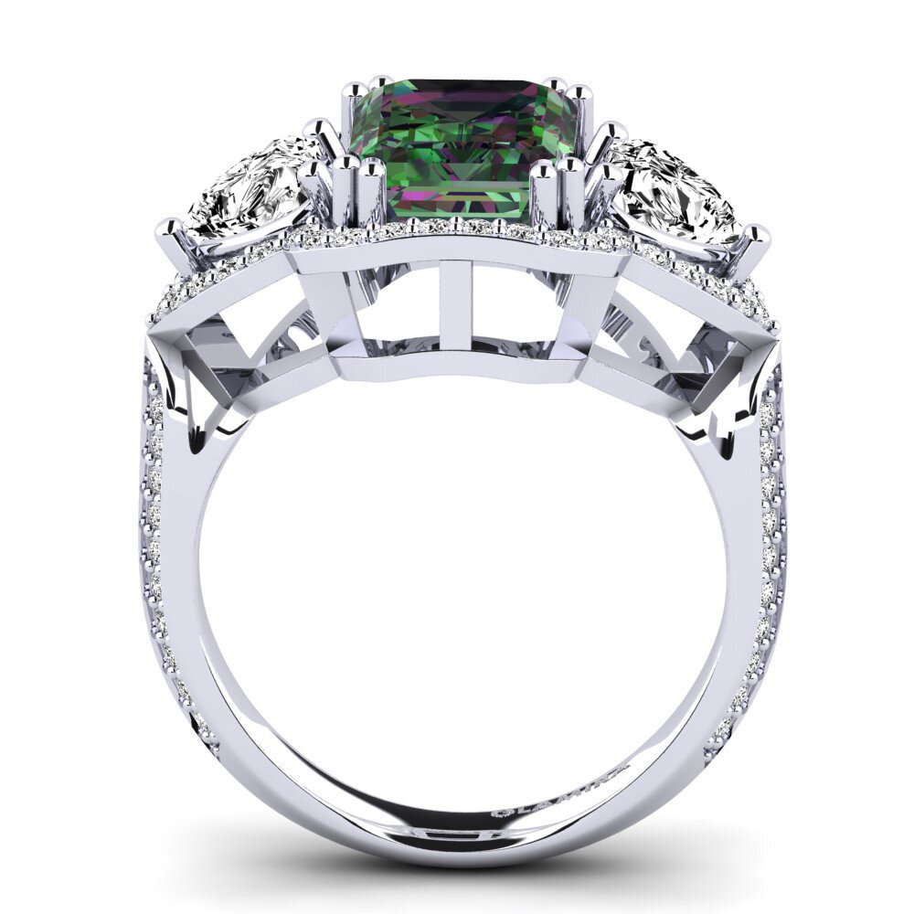 Mystic Topaz Engagement Ring Demaura
