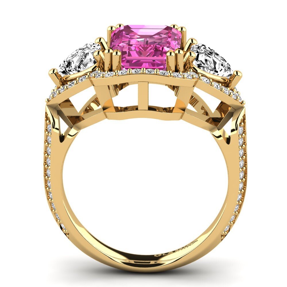 Roze Topaas Verlovingsring Demaura