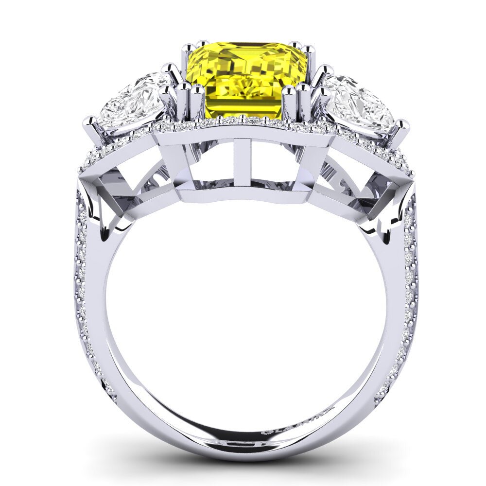 Diamante Amarillo Anillo de compromiso Demaura
