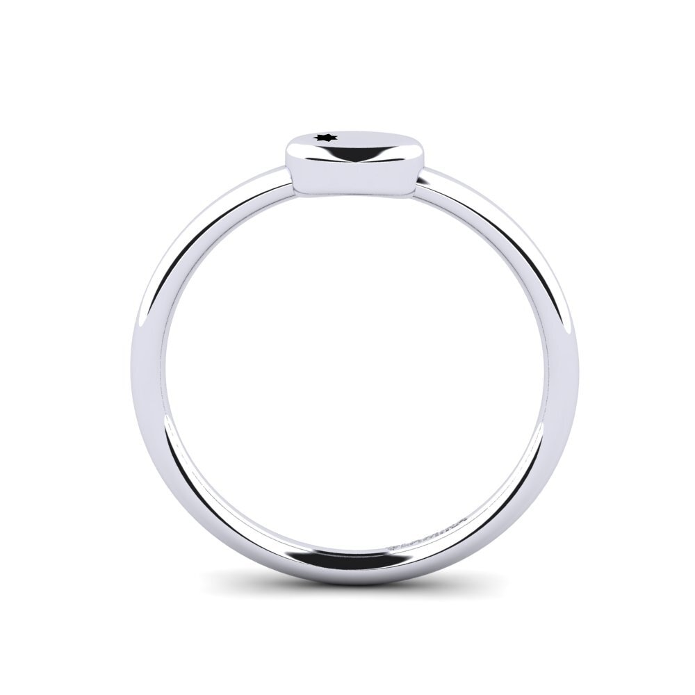 9ct White Gold Ring Demen