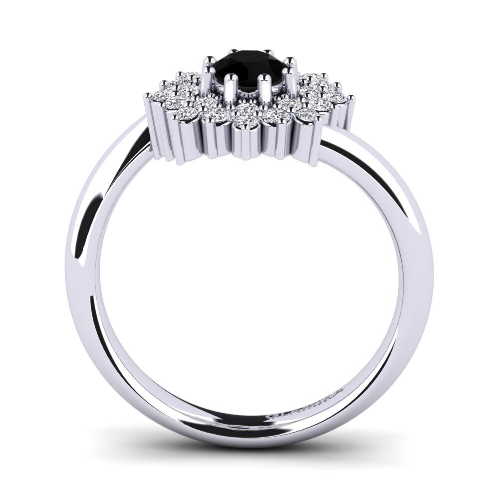 Black Diamond Engagement Ring Denisa