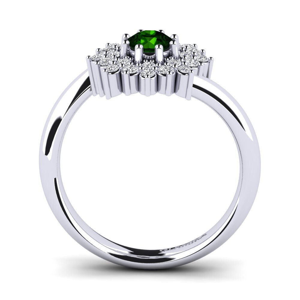 Green Tourmaline Engagement Ring Denisa