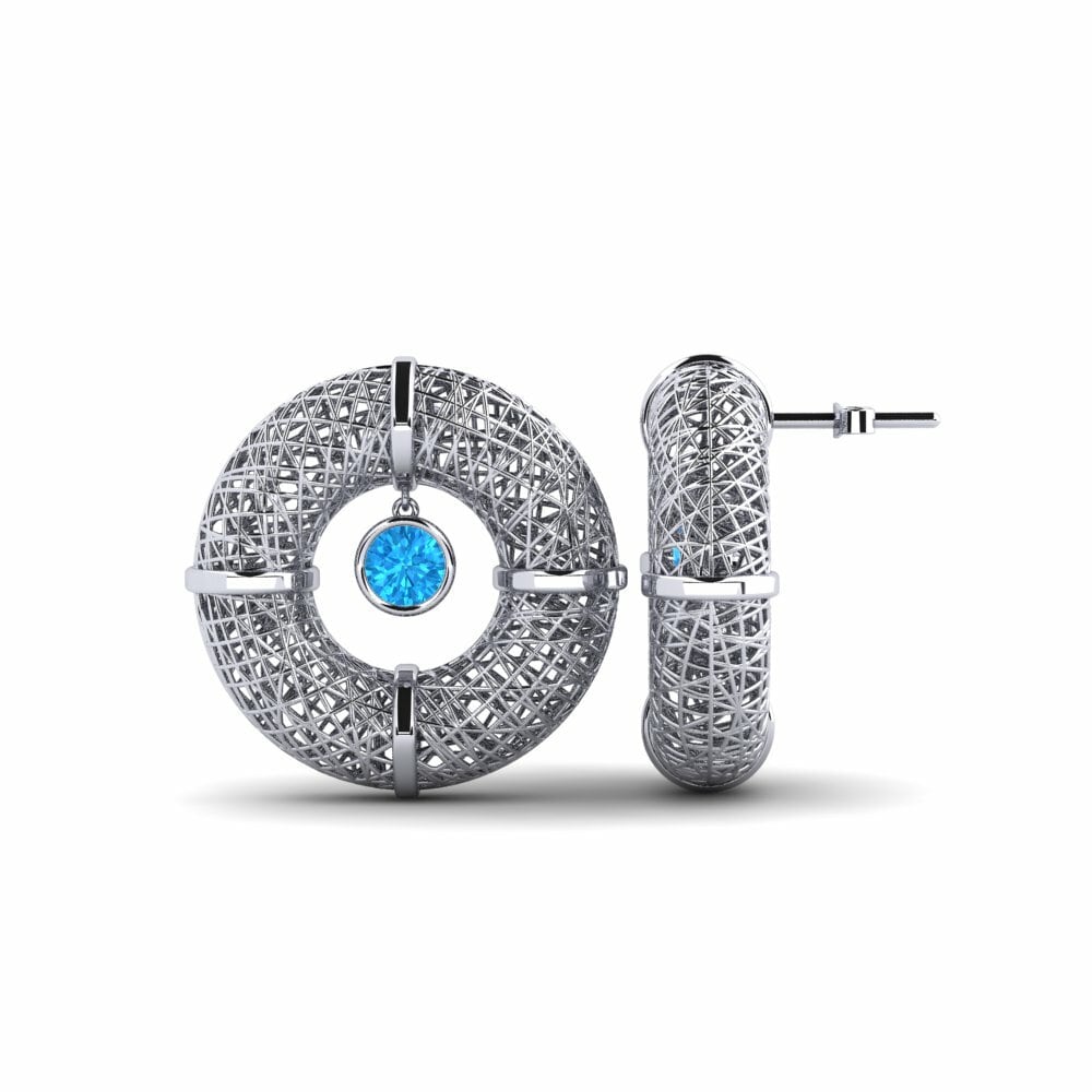 Blue Topaz Women's Earring Deporte