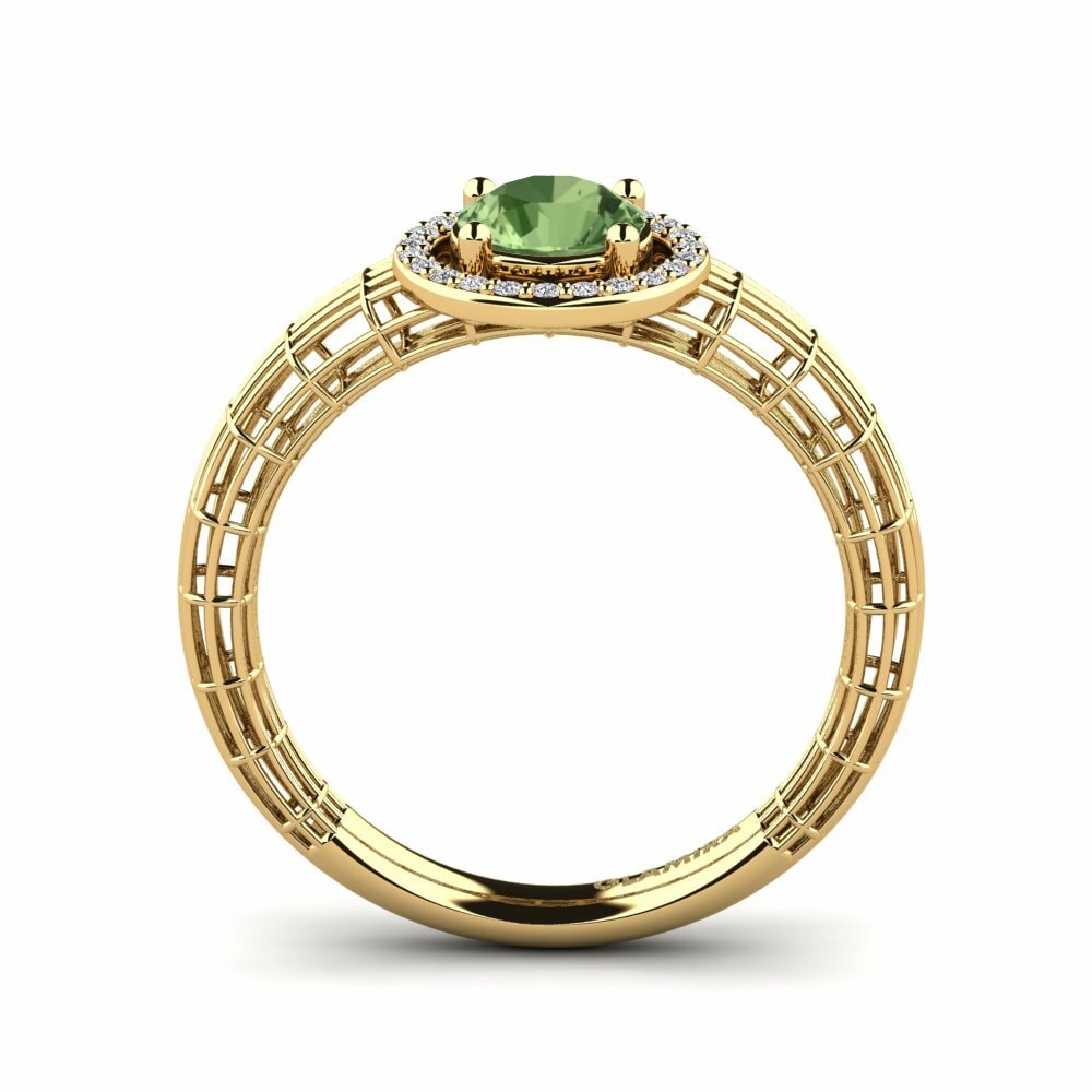 Zafiro Verde Anillo de compromiso Derby