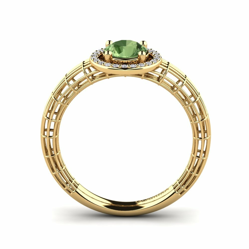 Anillo de compromiso Derby Zafiro Verde