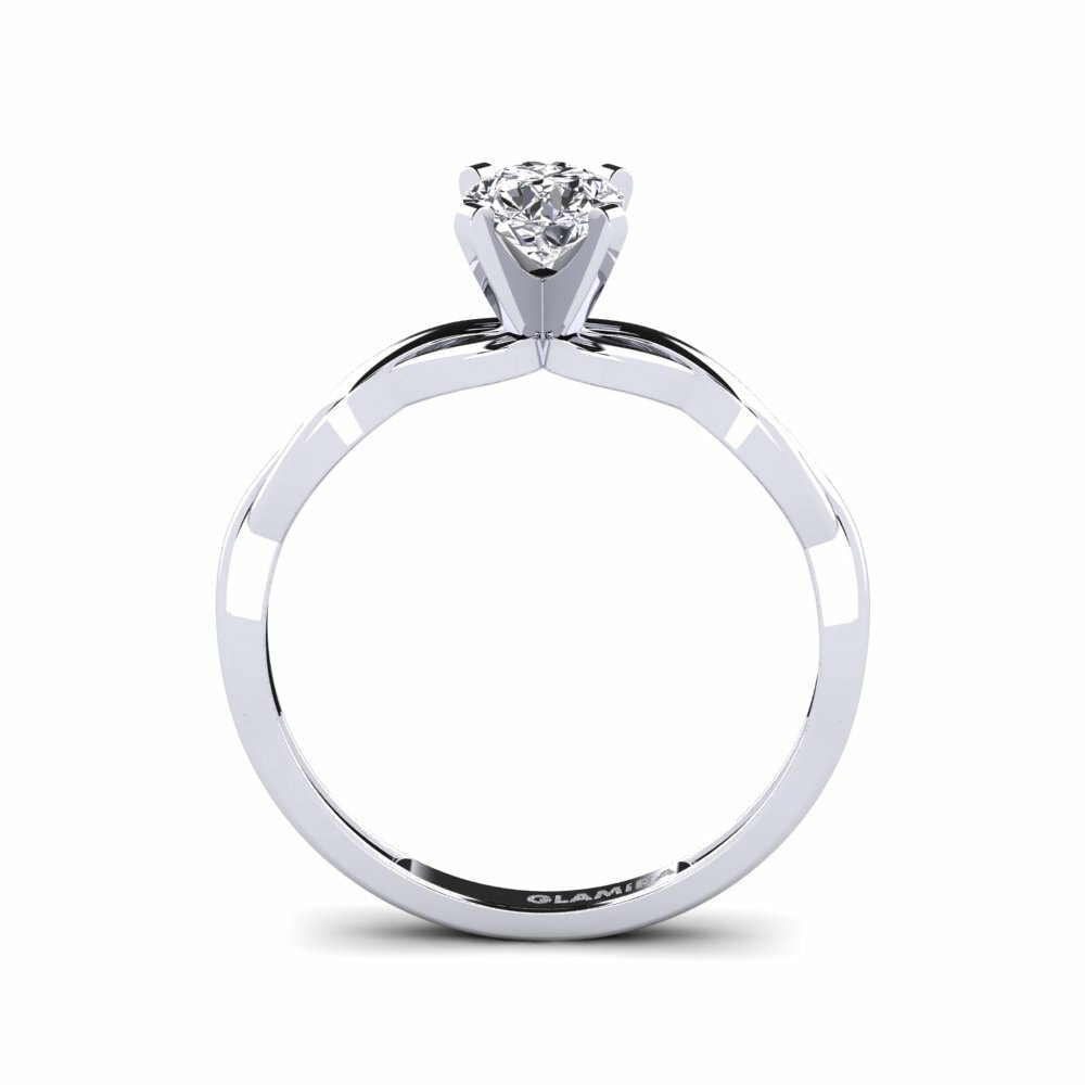 18k White Gold Engagement Ring Despiteously