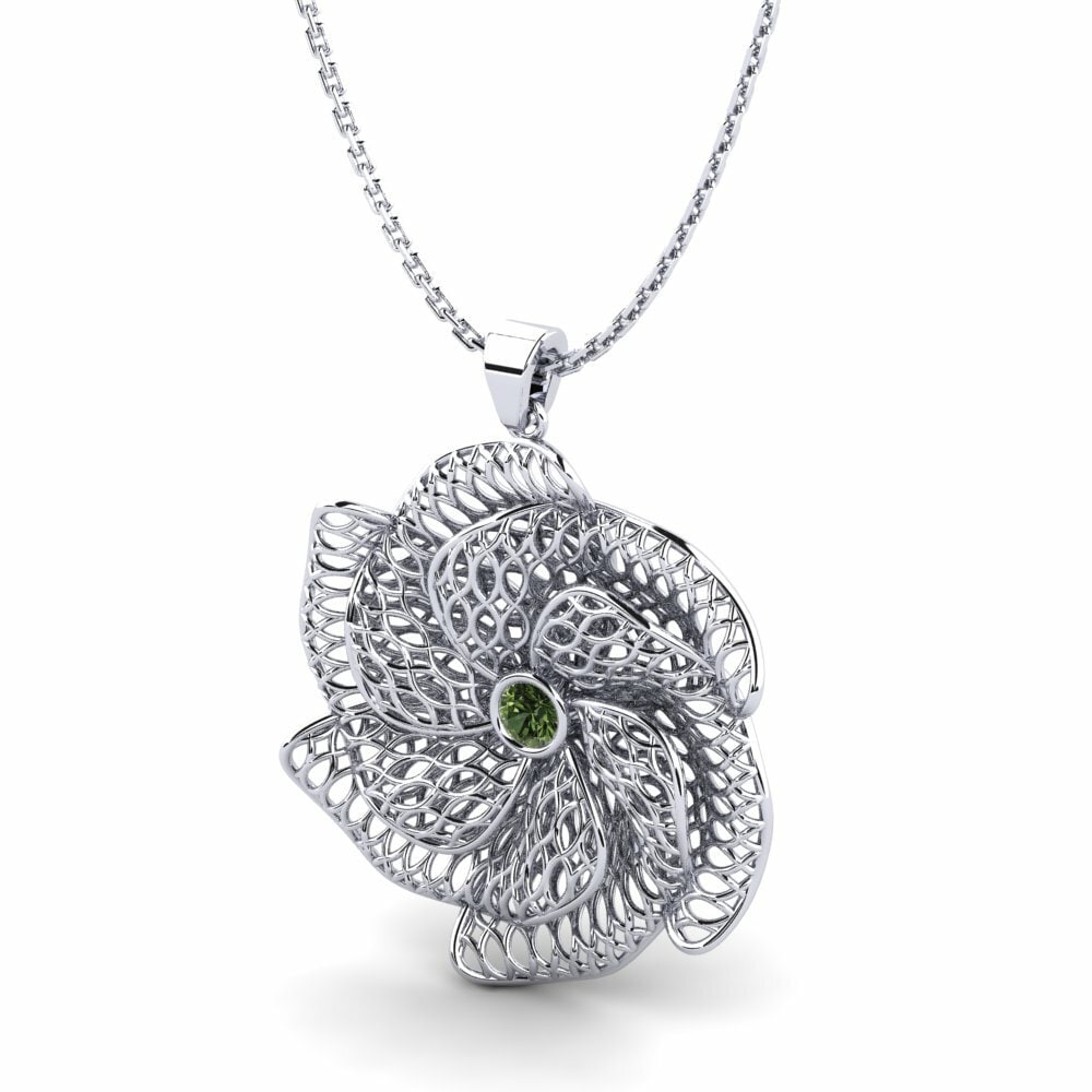 Zafiro Verde Colgante de Mujer Devaughn