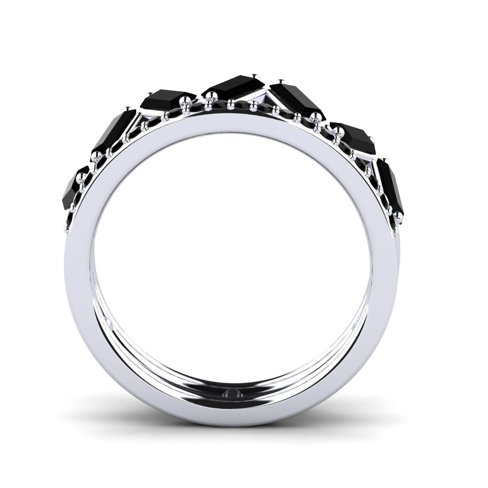 Zafiro negro Anillo Devoiced